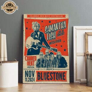 Samantha Fish The Bluestone in Columbus OH Nov 11 2024 Tour Poster Canvas