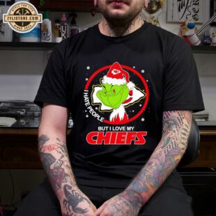 Santa Grinch I Hate People But I Love My Chiefs Unisex T-Shirt