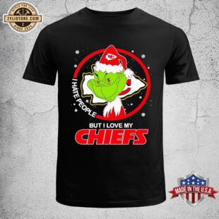 Santa Grinch I Hate People But I Love My Chiefs Unisex T-Shirt