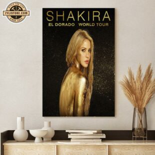 Shakira El Dorado World Tour London, UK Poster Canvas