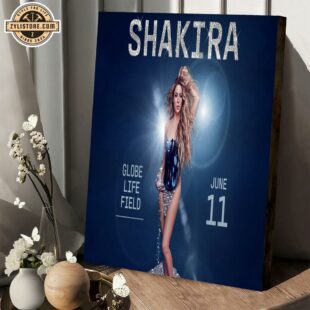 Shakira Globe Life Field on June 11, 2025 Music Tour Poster Canvas