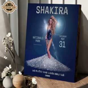 Shakira Saturday May 31 WorldPride Music Tour 2025 Poster Canvas