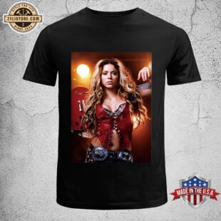 Shakira With Guitar Unisex T-Shirt