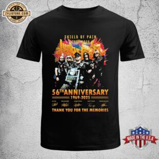 Shield Of Pain Tour 2025 56th Anniversary 1969-2025 Thank You For The Memories Unisex T-Shirt