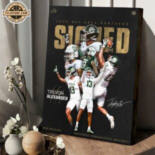 Signed Trevon Alexander Northwest Missouri State Poster Canvas