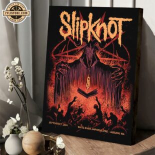 Slipknot 2024 Tour Auburn Poster Canvas