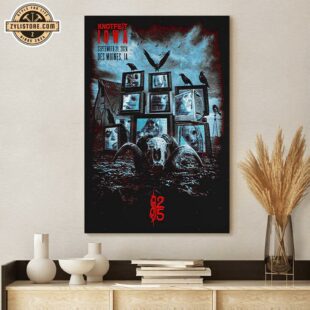 Slipknot 2024 Tour Knotfest Poster Canvas