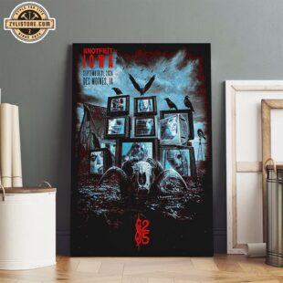 Slipknot 2024 Tour Knotfest Poster Canvas