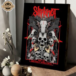 Slipknot 2024 Tour Music Poster Canvas