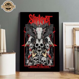 Slipknot 2024 Tour Music Poster Canvas