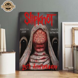 Slipknot 2024 Tour Noblesville Poster Canvas