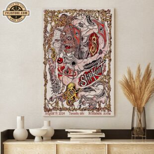 Slipknot 2024 Tour Toronto Poster Canvas