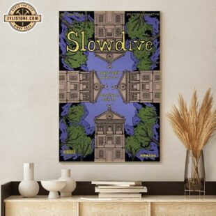 Slowdive Nov 6 2024 Cervecería Hércules In Santiago De Querétaro Mexico Poster Canvas