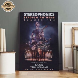 Stereophonics Summer 2025 Tour Cork Park Poster Canvas