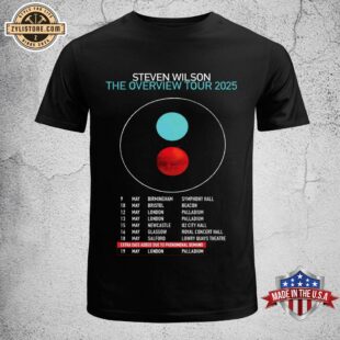 Steven Wilson The Overview 2025 UK Tour Poster Unisex T-Shirt