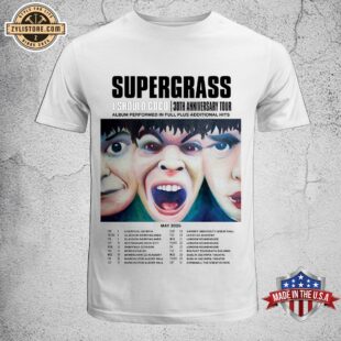 Supergrass I Should Coco 30th Anniversary 2025 UK Tour Unisex T-Shirt