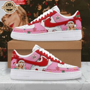 Taylor Swift Merry Christmas Air Force 1 Shoes For Fans