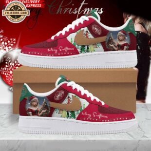 Taylor Swift Santa Merry Swiftmas Air Force 1 Shoes For Fans