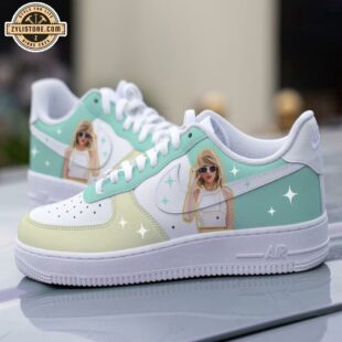 Taylor Swift Wearing Glasses Air Force 1 Shoes Gift For Fans