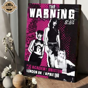 The Warning Band Keep Me Fed 2025 Tour London Poster Canvas