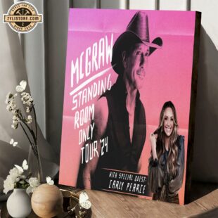 Tim McGraw Tour 2024 Music Poster Canvas Wall Art