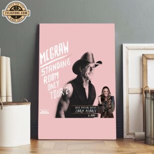 Tim McGraw Tour 2024 Music Poster Canvas