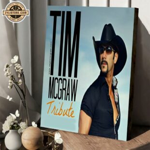 Tim McGraw Tribute Music Poster Canvas