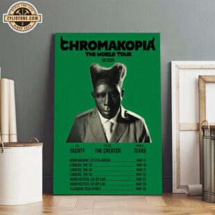 Tyler The Creator Chromakopia 2025 UK Arena Tour Poster Canvas