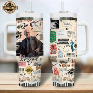 Billy Joel Tumbler 40oz With Handle