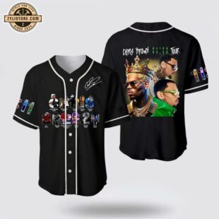 Chris Brown Music Tour 2024 Baseball Jersey Shirt