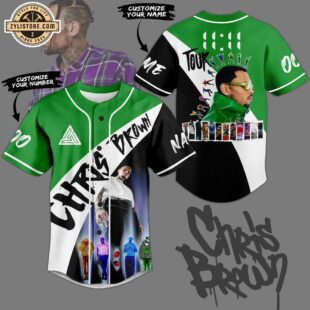 Custom Name And Number Chris Brown Tour Baseball Jersey Shirt