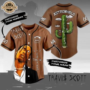 Custom Name And Number Travis Scott Music Baseball Jersey Shirts