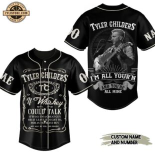 Custom Name And Number Tyler Childers Baseball Jersey Shirt