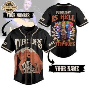 Custom Name And Number Tyler Childers Music Baseball Jersey Shirt