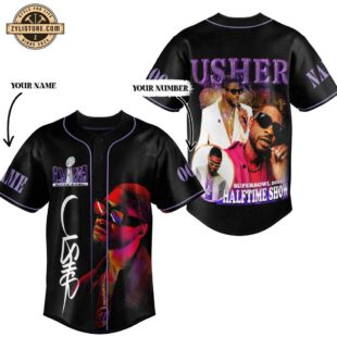 Custom Name And Number Usher Music Baseball Jersey Shirt