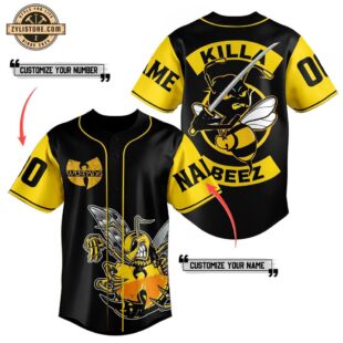 Custom Name And Number Wu Tang Clan Baseball Jersey Shirt