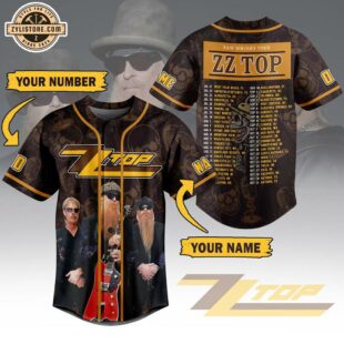 Custom Name And Number ZZ Top Band Baseball Jersey Shirt