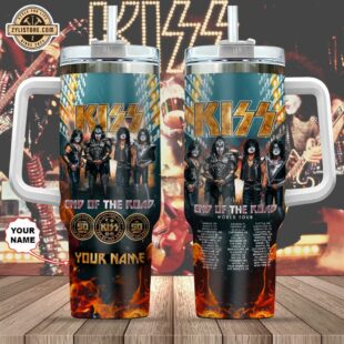 Custom Name Kiss Band Music Stanley Stainless Steel Tumbler 40Oz With Handle