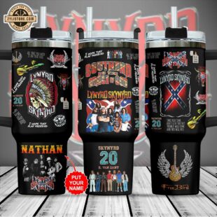 Custom Name Lynyrd Skynyrd Music Stanley Stainless Steel Tumbler 40Oz With Handle