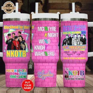 Custom Name NKOTB Music Stainless Steel Tumbler 40Oz With Handle