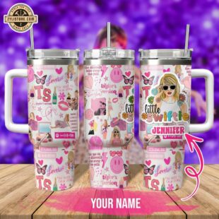 Custom Name Taylor Swift Music Stainless Steel Tumbler 40Oz With Handle