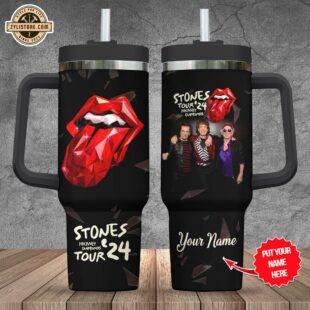 Custom Name The Rolling Stones Music Stanley Stainless Steel Tumbler 40Oz With Handle