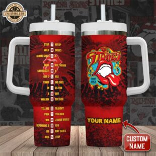 Custom Name The Rolling Stones Stanley Stainless Steel Tumbler 40Oz With Handle