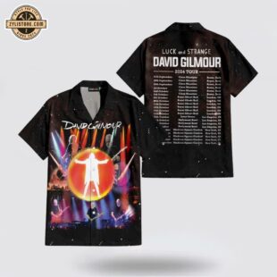 David Gilmour Luck and Strange 2024 Tour Date Hawaiian Shirt