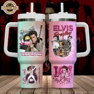 Elvis Presley Stanley Stainless Steel Tumbler 40Oz With Handle