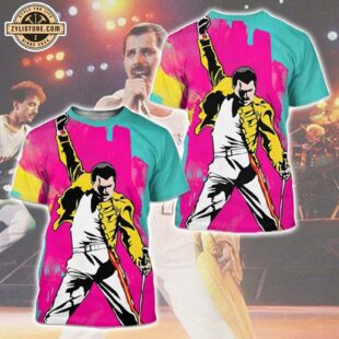 Freddie Mercury Music All Over Print T-Shirt For Fan