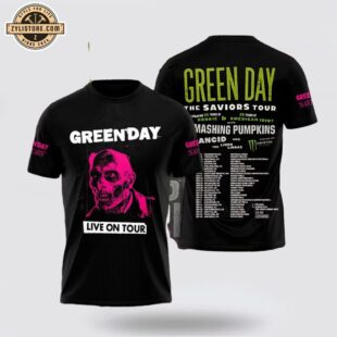 Green Day The Saviors Tour Music All Over Print T-Shirt