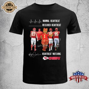 Heartbeat Watching Kansas City Chiefs Unisex T-Shirt