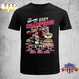 Iron Bowl 2024 Champions 5-Peat Roll Tide Roll Alabama Crimson Tide Unisex T-Shirt