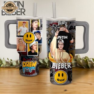 Justin Bieber Drew House Music Stainless Steel Tumbler 40Oz With Handle